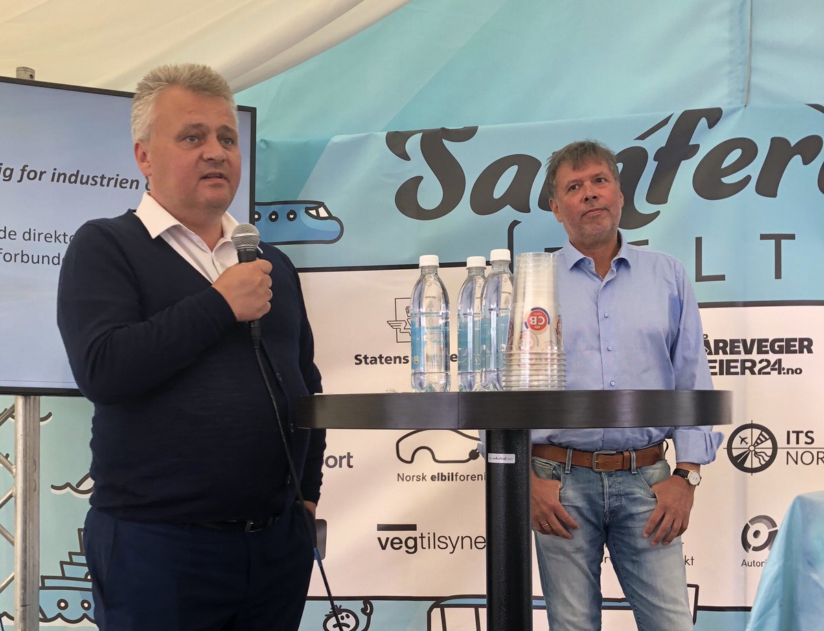 Fellesforbundet's tweet photo. -Vi kommer til å bruke #fairtransport for å fronte bedriftene som er flinke, og vi heier på dette initiativet, sier @EggumJ #arendalsuka2019 @lastebileier @NorskIndustri https://t.co/eZHt16Xb34