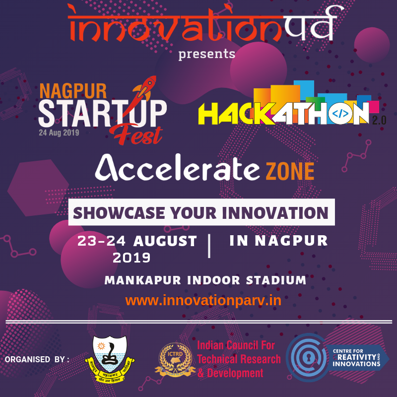 InnovationParv's tweet photo. Nagpur Startup Fest 2019 is being organised with a mission and goal to create a budding entrepreneurial ecosystem in Nagpur.
Register your startup https://t.co/HJHmEClRbZ
https://t.co/SW2GCi6bWG #NMC #cci #startupfunding #hackathon2019 #acceleratezone #nagpurstartupfest2019 https://t.co/JaIpJdIJRl