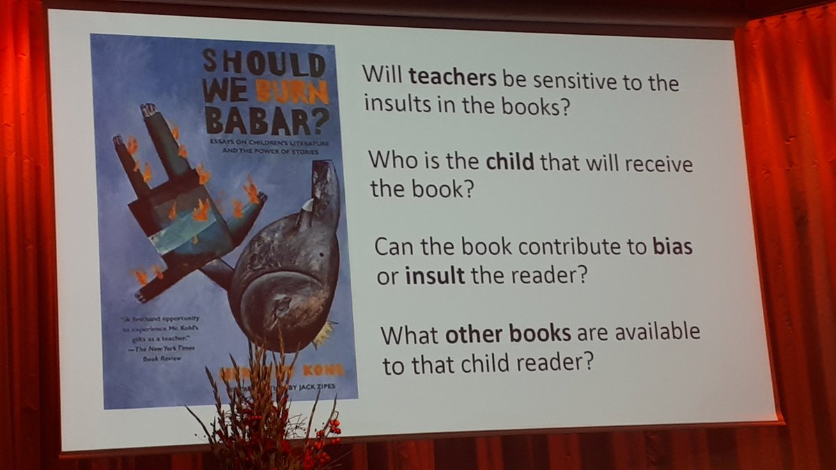#IRSCL19 Wondering if Pippi Longstocking or Babar are still suitable readings? Vanessa Joosen suggests that you ask the following questions