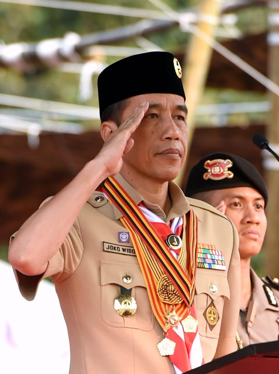 jokowi's tweet photo. Selamat ulang tahun ke-58 Gerakan Pramuka.

Terima kasih karena terus menjadi patriot yang setia kepada nusa dan bangsa. https://t.co/SZPI0AGF0t
