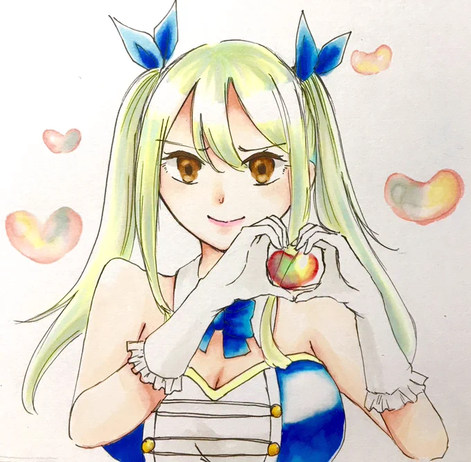 EZのレベッカちゃんに影響されてルーシィにもやってもらった やらされてるのでめっちゃおこです