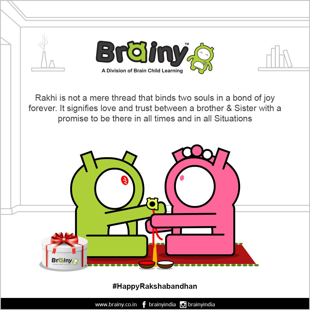 brainyindia's tweet photo. A Simple thread celebrating love and support, promising care and respect  #HappyRakshabandhan #HappyRakhi #HappyRakshaBandhan2019 https://t.co/x9bU7lZbk1
