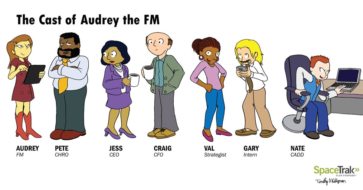 SpaceTrak's tweet photo. A comic highlighting the life of a Facility Manager, produced by SpaceTrak and illustrated by Timothy Keitzman. #AudreyTheFM #comics #fm #facilitymanager
https://t.co/5hyy06lBio https://t.co/dY5iEYI9EL