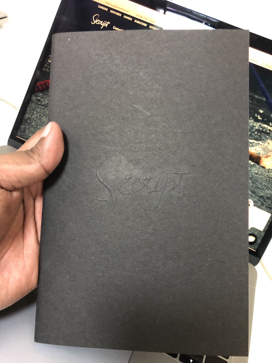 imkarthikk's tweet image. New notebooks are in. Took a while to source the right material and impression depth, but we have it now. 😬 Thank you Admin team, for making this happen. 😍 #merchandise #Skcript