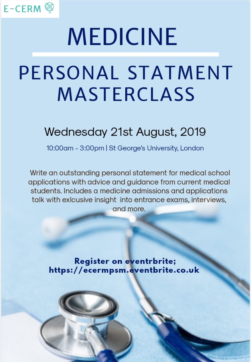 explorecerm's tweet photo. Calling all aspiring doctors! Write the most competitive personal statement possible with 1-1 advice and guidance from current medical students! Plus exclusive insight into entrance exams, interviews and life as a medical student with live Q&amp;As! Tickets on sale now! 🏥💊 https://t.co/UtPZA1z8yk