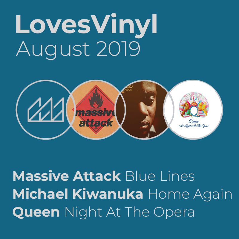 Delighted to announce our August Albums

Massive Attack 'Blue Lines'
Michael Kiwanuka 'Home Again'
Queen 'Night At The Opera' (on white vinyl)

Join the club by 24th August to get one of these albums with our LV6  EP &amp; Bonus gift for just €29/£27 

#vinylcollection