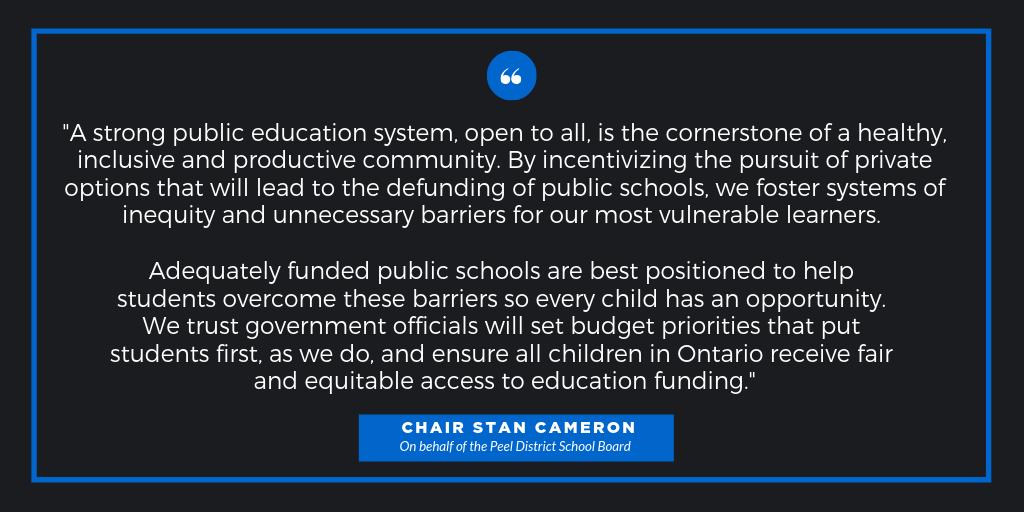 Trustees write to Minister of Education <a href="/Sflecce/">Stephen Lecce</a> to share concerns about the launch of a private school lobby group in Ontario  peelschools.org/media/newsrele…