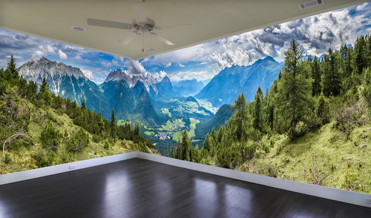 Nouvelle murale panoramique des Alpes Autrichiennes près d'Innsbruck. Muralunique.com

New panoramic mural of the Austrian Alps near Innsbruck. Muralunique.com