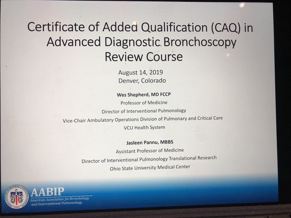PannuJasleen's tweet photo. Kick starting the #CAQ course @#AABIPCON today! Excited and looking forward to working further with advanced bronchoscopists from around the country. @AAB_IP @amusani @wabipconnect @GAEapenMD @OtisBRickman @ip_pulmonology @DrATandon https://t.co/wpYnibFBef