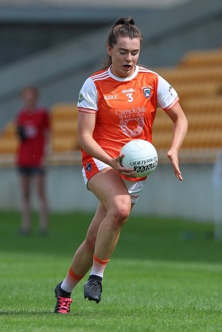 AGS_Camogie's tweet photo. Former AGS Head Girl, Clodagh, having a superb season for her club and @ArmaghLGFA. Made @Gaelic_Life team of the week at start of August for outstanding contribution to victory over Cork. Superb performance also against Mayo in the All-Ireland quarter final! @assumptionlive https://t.co/KkqzzBADKz