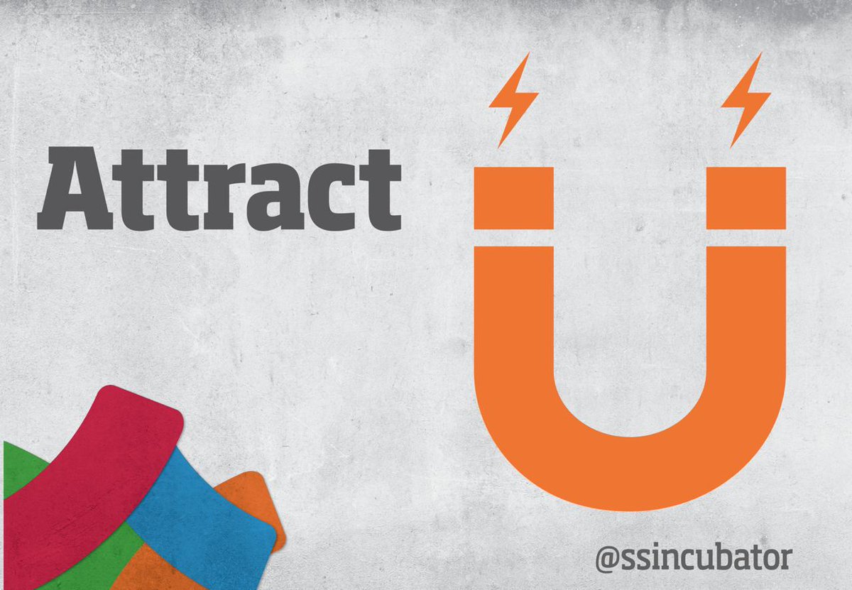 SSIncubator's tweet photo. في أول مرحلة من مراحل برنامج الأحتضان

اتراكت (Attract): لدخول الحاضنة يجب التسجيل لحضور فعالية اتراكت المجانية والتي تكون عبارة عن ثلاثة ايام، يتخللها تدريبات مختلفة وعند حضورك الثلاثة ايام لفعالية اتراكت تكون مؤهل لعرض فكرتك على لجنة الحكام المختصة في اخر يوم من الفعالية. https://t.co/vl24J3maG5