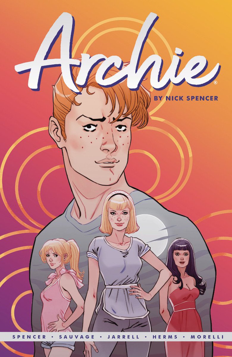 S_Marguerite's tweet photo. Hey Folks, 
Archie #1 Trade Paper Back is out TODAY ! :
Collects Archie issues #700 - #704 of the ongoing series." #riverdale #sabrinaspellman #archieandrews #bettycooper #jughead #josyandthepussycats #veronicalodge #archiecomics #NickSpencer #MargueriteSauvage #SandyJarrell #TPB https://t.co/c09H1eDnWw