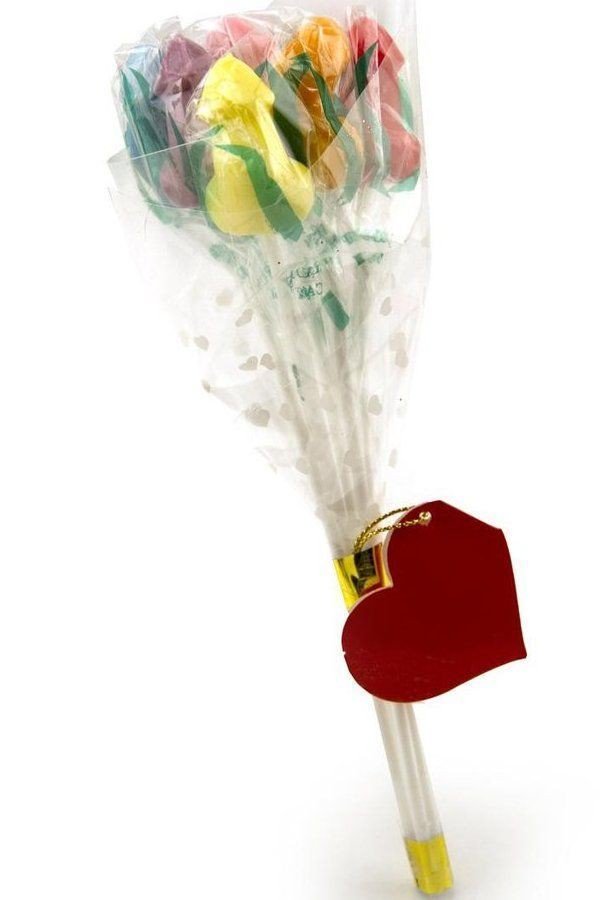 “I bought you these pops. You have to be used to it.”

He grinned