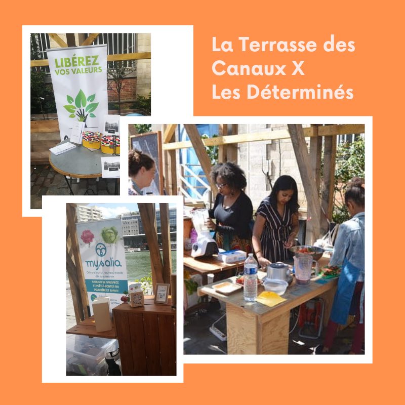 LesDetermines's tweet photo. Retour en images sur l’événement de ce week-end à la Terrasse des Canaux. 🔙

Nos Déterminés ont pu présenter leurs services autour de la thématique « Apprendre à Construire une ville pour Tous ! » 🌳

Merci à @les_canaux d’avoir permis cette rencontre ! https://t.co/DxFo86ML1W