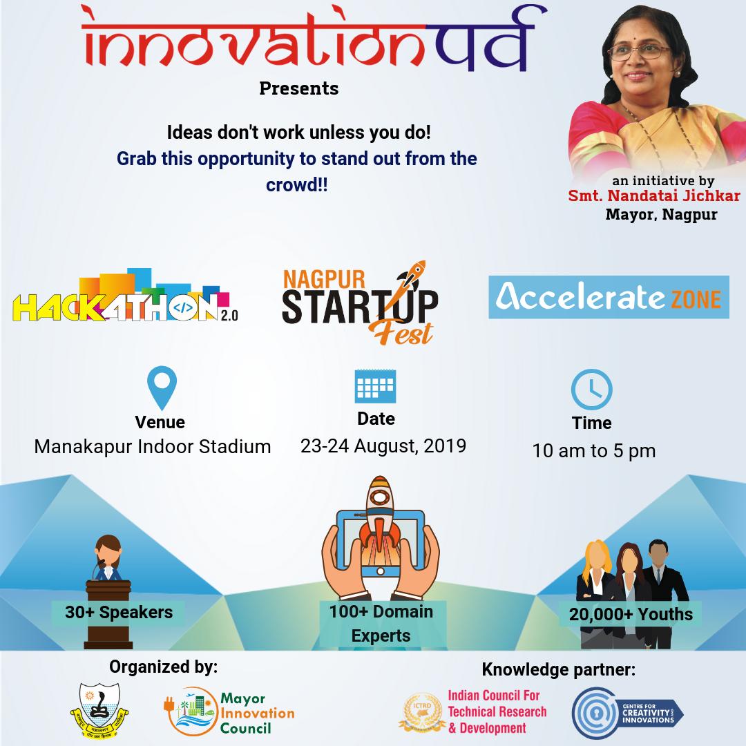InnovationParv's tweet photo. Innovationparv - Nagpur Startup Fest is here!
https://t.co/SW2GCi6bWG
#NMC #cci #startupfunding #hackathon2019 #acceleratezone #intellecap #maharashtrastateinnovationsociety #crowdera #pugmarg #startups #entrepreneur  #indianstartup #nagpurstartupfest #maharashtra #nagpur https://t.co/1JjpPH7b16