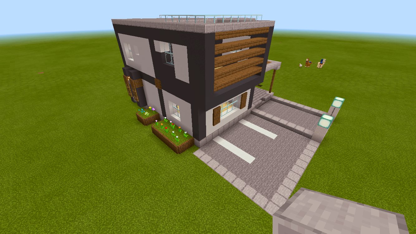 青栗鼠 A Tuwita Minecraft 豆腐建築 少し攻めたモダン 豆腐 T Co Rqnxh3l36x Tuwita