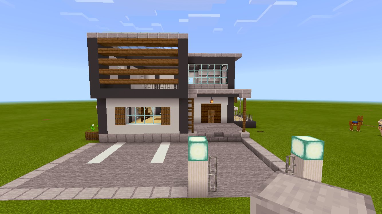 青栗鼠 A Tuwita Minecraft 豆腐建築 少し攻めたモダン 豆腐 T Co Rqnxh3l36x Tuwita