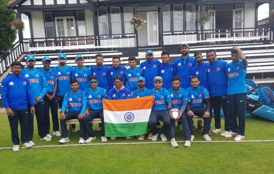 इंग्लैंड में चल रहे दिव्यांग क्रिकेट विश्वकप 2019 के फाइनल मुकाबले में इंग्लैंड को हराकर ऐतिहासिक जीत दर्ज करने पर भारतीय टीम को हार्दिक बधाई एवं उज्जवल भविष्य के लिए शुभकामनाएं।