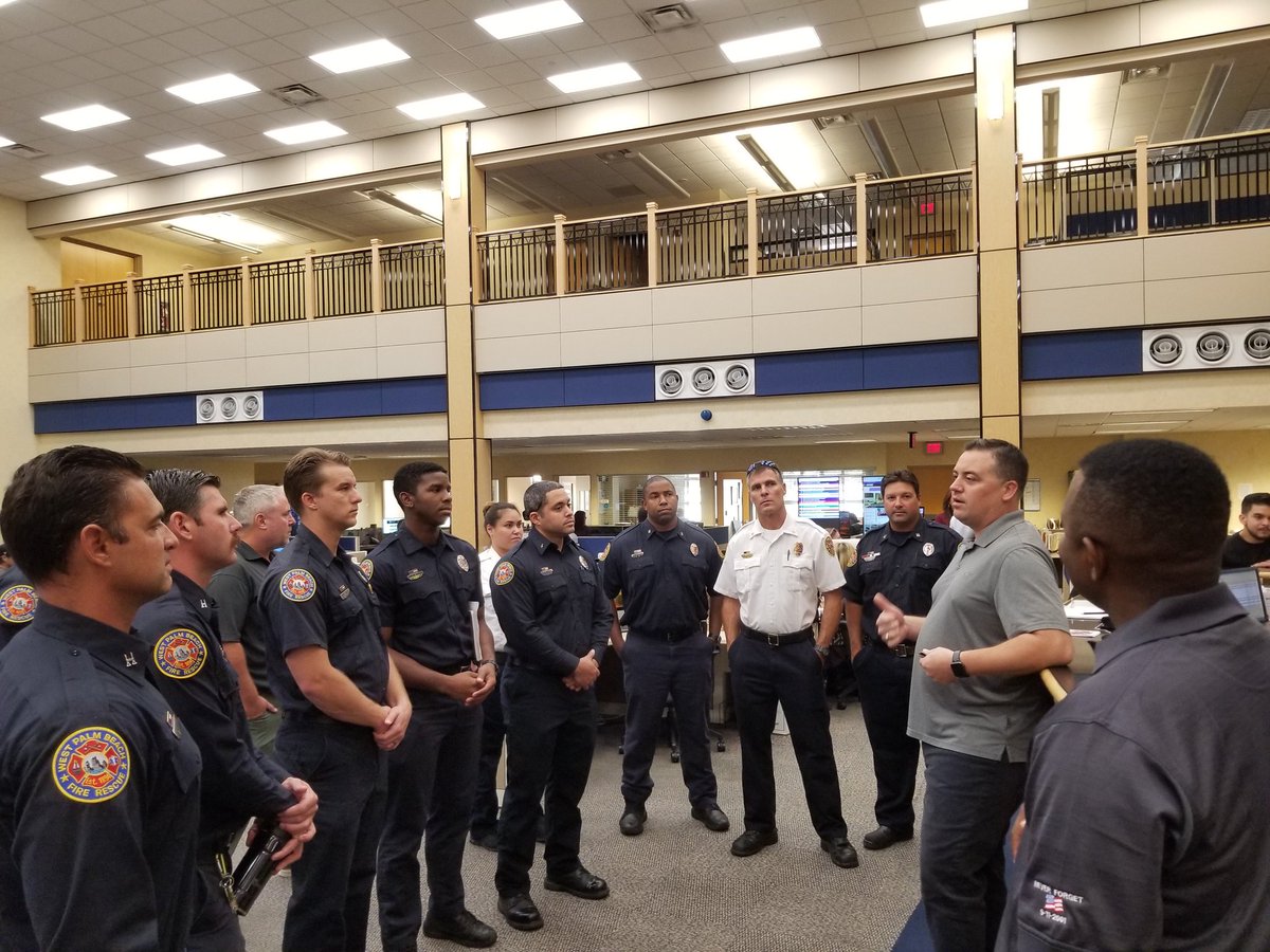 WPBfire's tweet photo. #wpbfire visiting @WPTV for All-Hazards #PIO class. Becoming better trained daily to better serve the #community #wpb #ilovewpb https://t.co/mPoQHVadj7