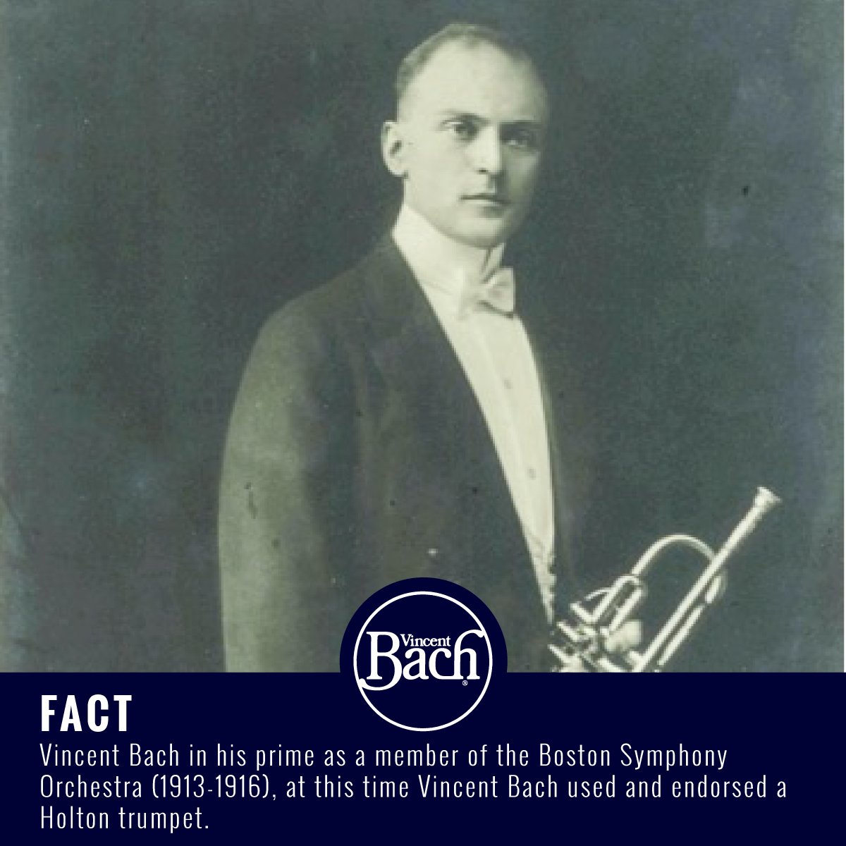 Vincent Bach use to endorse other instrument manufacturers in his time including Holton!  #BachFacts