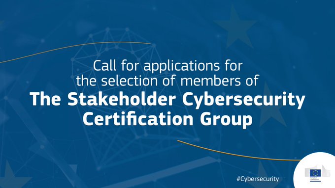 Cybersec_EU's tweet photo. Are you a #cybersecurity expert or an expert in the area of cybersecurity certification?

We've launched a call for applications for the first Stakeholder Expert Group for #Cybersecurity Certification. 
Apply here 👉https://t.co/BB8EaNtFP9 by 🗓️ 17th September. https://t.co/XkexFmKVTv