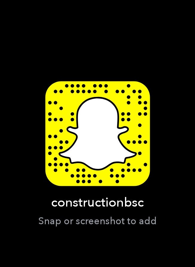 constructionbsc's tweet photo. We're on Snapchat! https://t.co/XSgnI961gP
