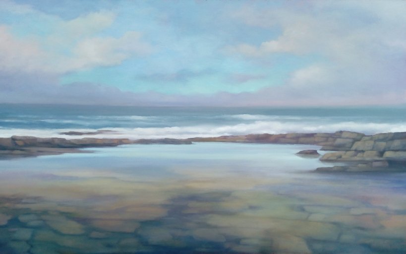 morgan_ferriter's tweet photo. 'Evening Rock Pool, Donegal'  29" x 48" , oil on panel. M. Ferriter 2018.  Donegal is where I live and do most of my painting from. So much scenic beauty.. https://t.co/UzFHC1Qj5W   #art  #WildAtlanticWay #paintings #LoveDonegal #Donegal #Ireland  #instaartist #artist https://t.co/vCgdcxvSK4