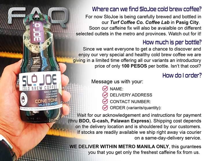 CoffeeTurf's tweet photo. FAQ
SLOJOE COLD BREW COFFEE https://t.co/TafxudC26e