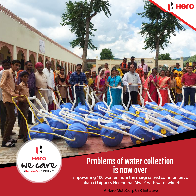 Bringing water wheels to 100 women from marginalized communities of Rajasthan, we tried to minimize their efforts &amp; simplify their lives.