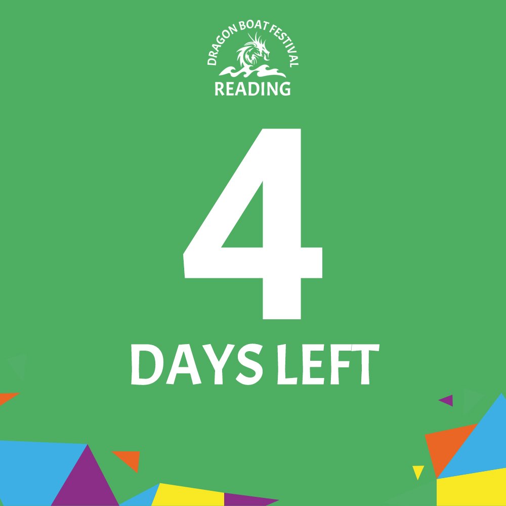 ReadingDBF's tweet photo. Only 4 days left to the #Reading Dragon boat festival. Have you got what it takes to Race the dragon? https://t.co/439T2bq9R5