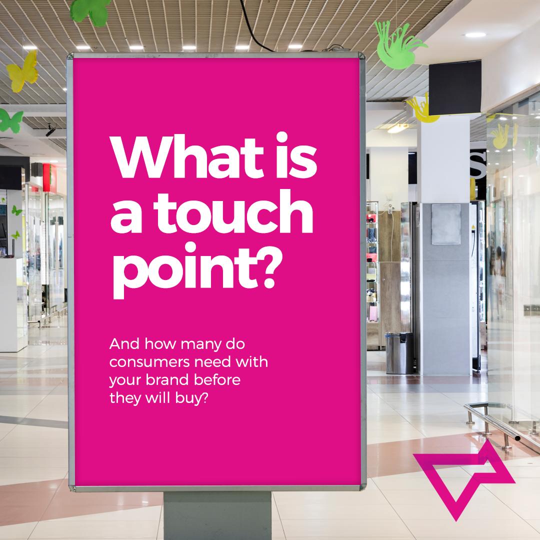 Touchpoints are instances where consumers are exposed to your #brand, like seeing your post on social media, or seeing your ad on a website. On average, #consumers need at least 10-12 before they will purchase!

#digitalmarketing #marketingtips #onlinemarketing
