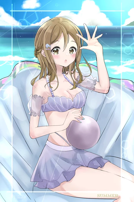 花丸ちゃんと海✨??✨ 