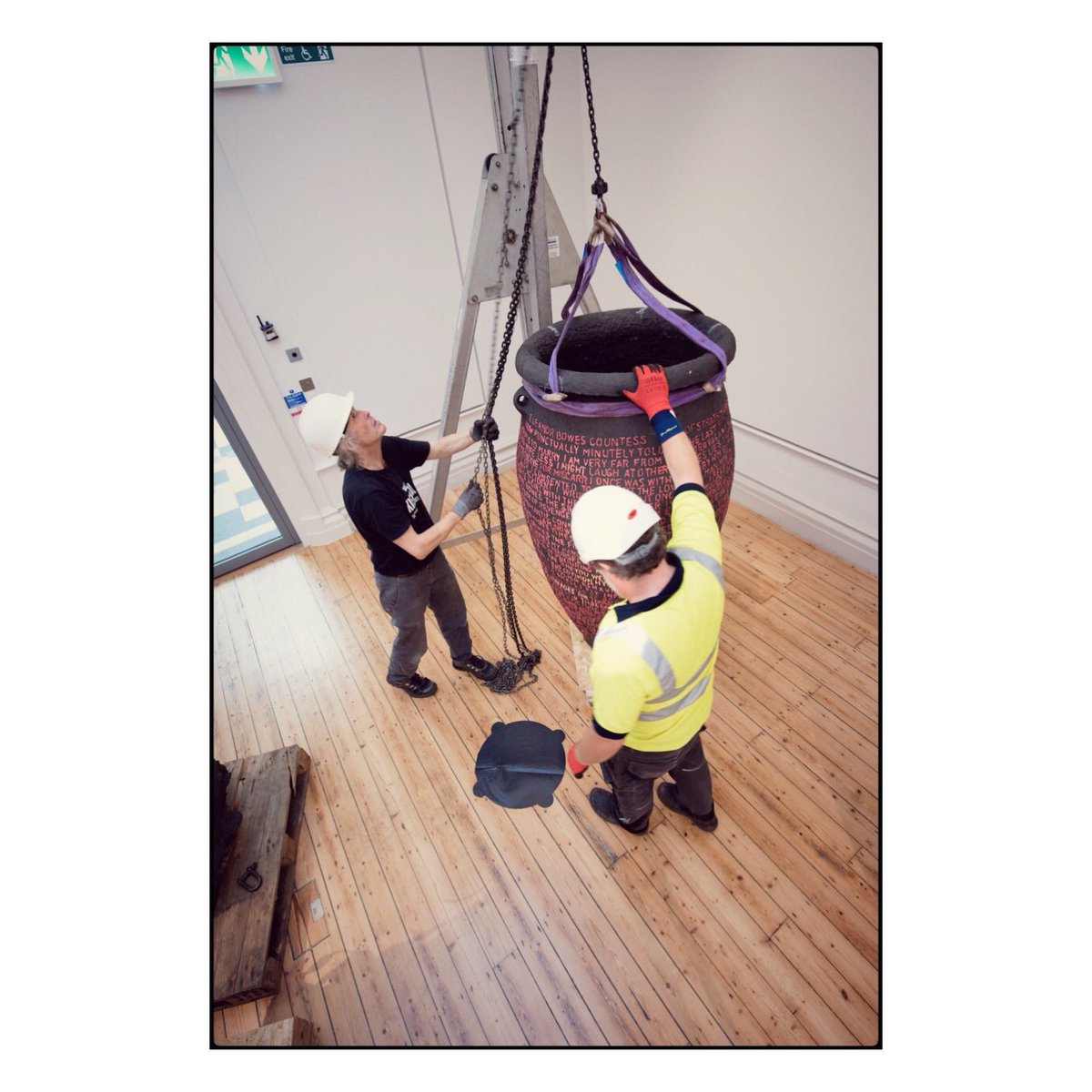 3rosella's tweet photo. Documenting Deinstall of ‘OutofPlace ‘ @HattonGallery @TWAMmuseums @mcahe_NU https://t.co/ReLHhn9jCZ