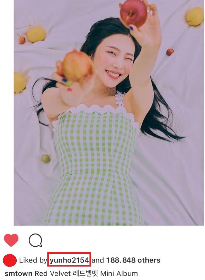 52. TVXQ's Yunho liked Joy's teaser on smtown ig (We love sm family)