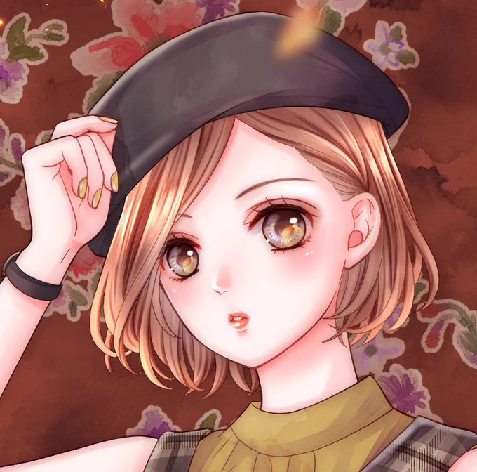 お手紙でこのイラスト3人のメイクが違うって気づいてくれた方がいて嬉しかった〜☺️✨
杏がオレンジ系でいのりんがマットなボルドー～ブラウン系、なるるがベリー系の色味です。

秋メイク大好き⸜(* ॑꒳ ॑*  )⸝⋆*?
今思っきり夏やけど 