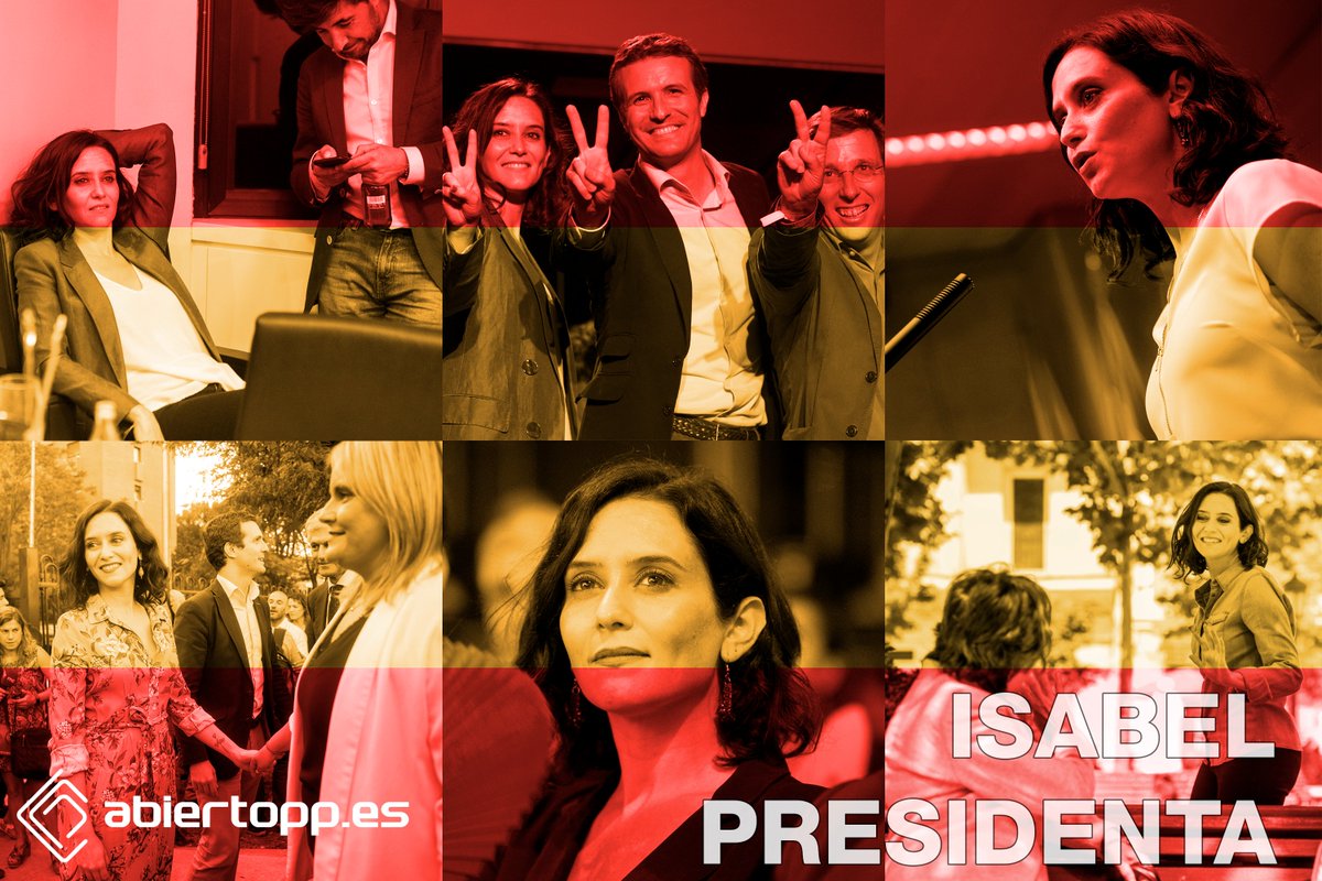 Abierto_PP's tweet photo. ✔️ En la Comunidad de Madrid vamos a seguir defendiendo la Constitución, la unidad de España, la bajada de impuestos y la libertad. En la casa de todos los españoles sois bienvenidos.
@IdiazAyuso tu presidenta 💙 🇪🇸
#InvestiduraAyuso #IsabelPresidenta #España🇪🇸 #AbiertoPP https://t.co/8PRDlAzq7Y