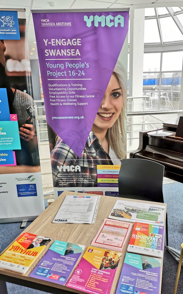 Carlie_YMCA's tweet photo. Come & find out about @YMCASwansea @WCVA_AIF #YEngage project at the #Jobs Fair today 11am-2pm. At @SwanseaGrand
#Training & #Qualifications accredited through @AgoredCymru
#Employability #Skills #HealthandWellbeing https://t.co/xsjqQq0fBQ