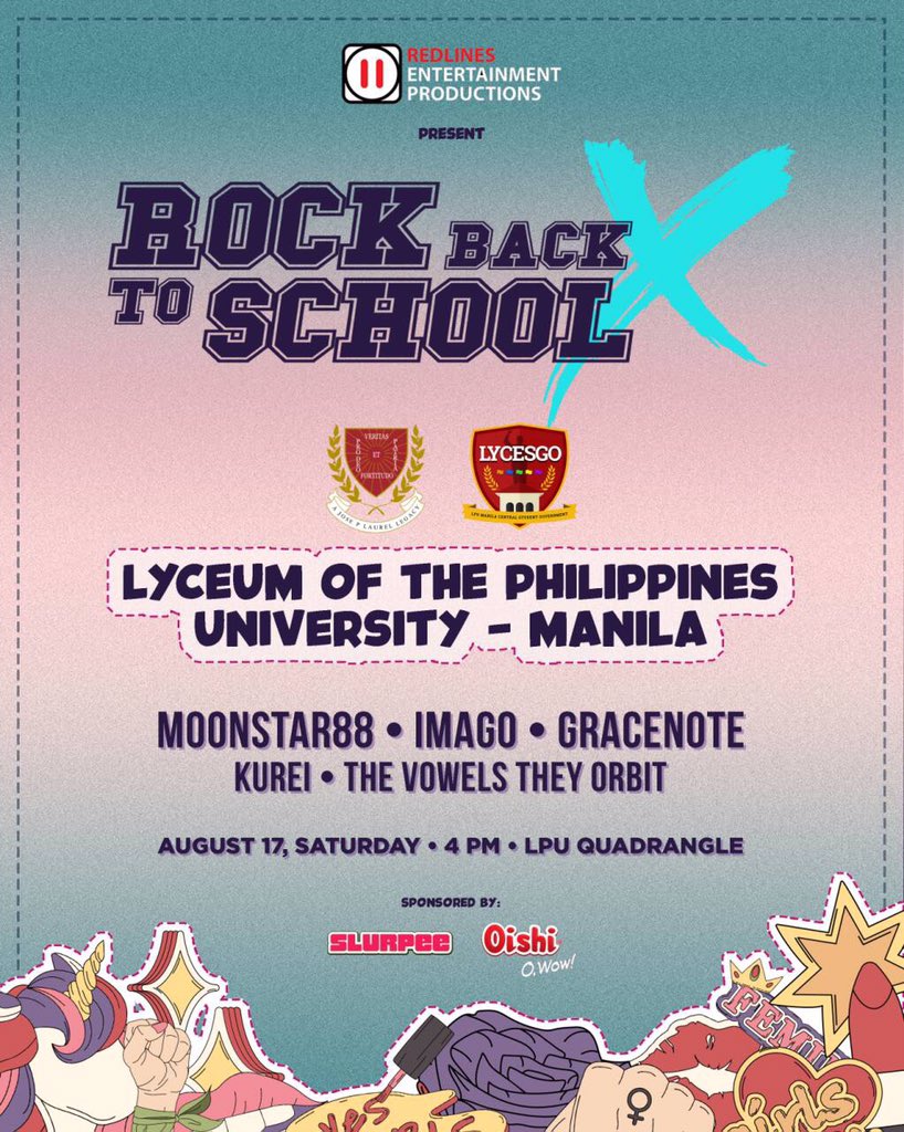 kureimusicph's tweet photo. This is my first Rock Back To School and I'm excited to be playing alongside these female fronted bands @thevto @GracenotePH @imagomusic and @moonstar88band !!
First stop->> Lyceum of the Philippines University-Manila, this coming August 17!!See you!!
#rbtsx
#redlinesproduction https://t.co/vMP4gp0pdh