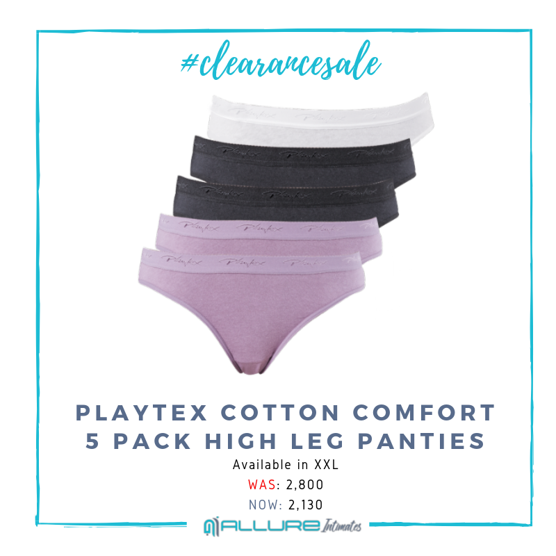 AllureIntimates's tweet photo. Appropriately named are the #Playtex Value Panty Packs - get your favourite style in 3 or 5 packs and experience their super snug 100% Cool Comfortยฎ cotton undies for less!
#AllureIntimates #RadianceFromWithin #SALE
More here: https://t.co/fMlH1JMODD https://t.co/jqRuLAmlud
