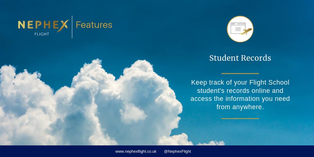 Manage your #flightschool student records on our cloud-based system!
Learn more at nephexflight.co.uk/student-record…

#aviation #flighttech