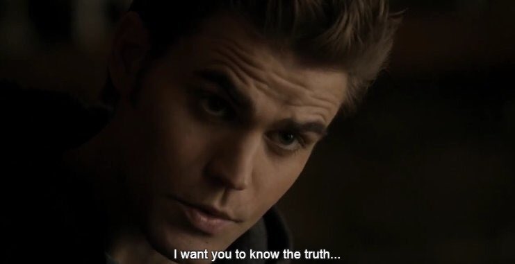 you know I just find it interesting how stefan tried to act like he wanted elena to know the truth about him, but any time she got close to the truth, he’d get defensive and either have a panic attack or somehow blame damon as if it was damon’s fault that stefan was lying to her.