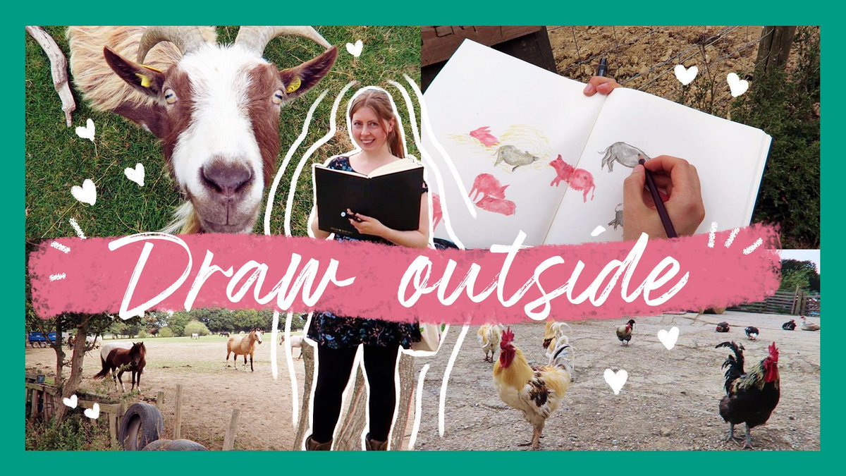 emcarpenter_art's tweet photo. 🐴🐑🐄 New #Vlog Drawing rescued animals at The Retreat 🐷🐄🐓@retreatrescue #illustuber #animalsanctuary #sketchbook https://t.co/Mo0cN5F19D https://t.co/6aPGxxpmCx
