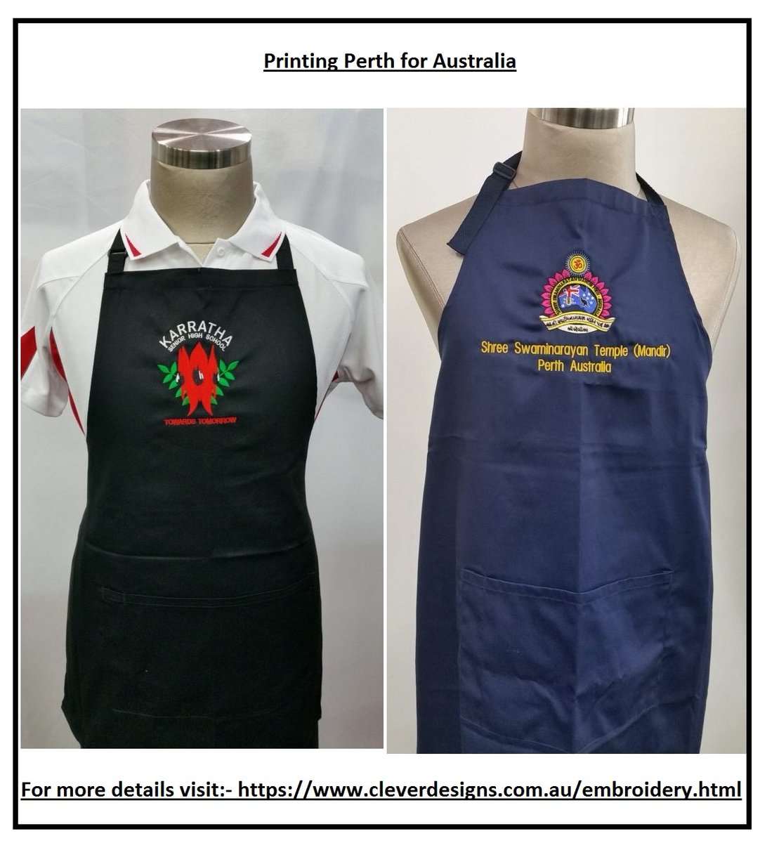 cleverdesigns1's tweet photo. By choosing the best #Perthprinters, you can get amazing designs in #officeworkwear for all ages of people including men, women, and children as well for schools and colleges also.  #PrintingPerth #PerthPrinters #PerthPrinting #PrintersPerth #PrintinginPerth https://t.co/4X3zUUyJ78