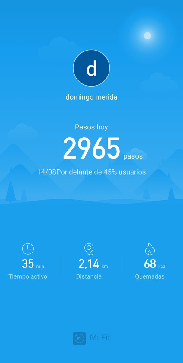 domingomerida's tweet photo. IMi Fit
Mis datos de actividad física https://t.co/q749BFtO9g