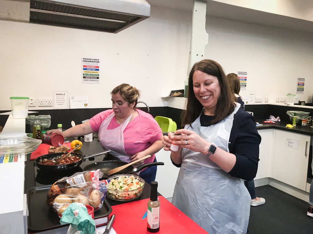 CFINEAberdeen's tweet photo. On 26th July, the #team of TechnipFMC enjoyed a day of #teambuilding at #CFINE. They made a lovely lunch with delicious pudding and help out in our warehouse and at the #foodbank.

If you're interested in #corporateteambuilding days at CFINE 👇 
https://t.co/DuTOZFiQL3 https://t.co/i59pA8jkGY