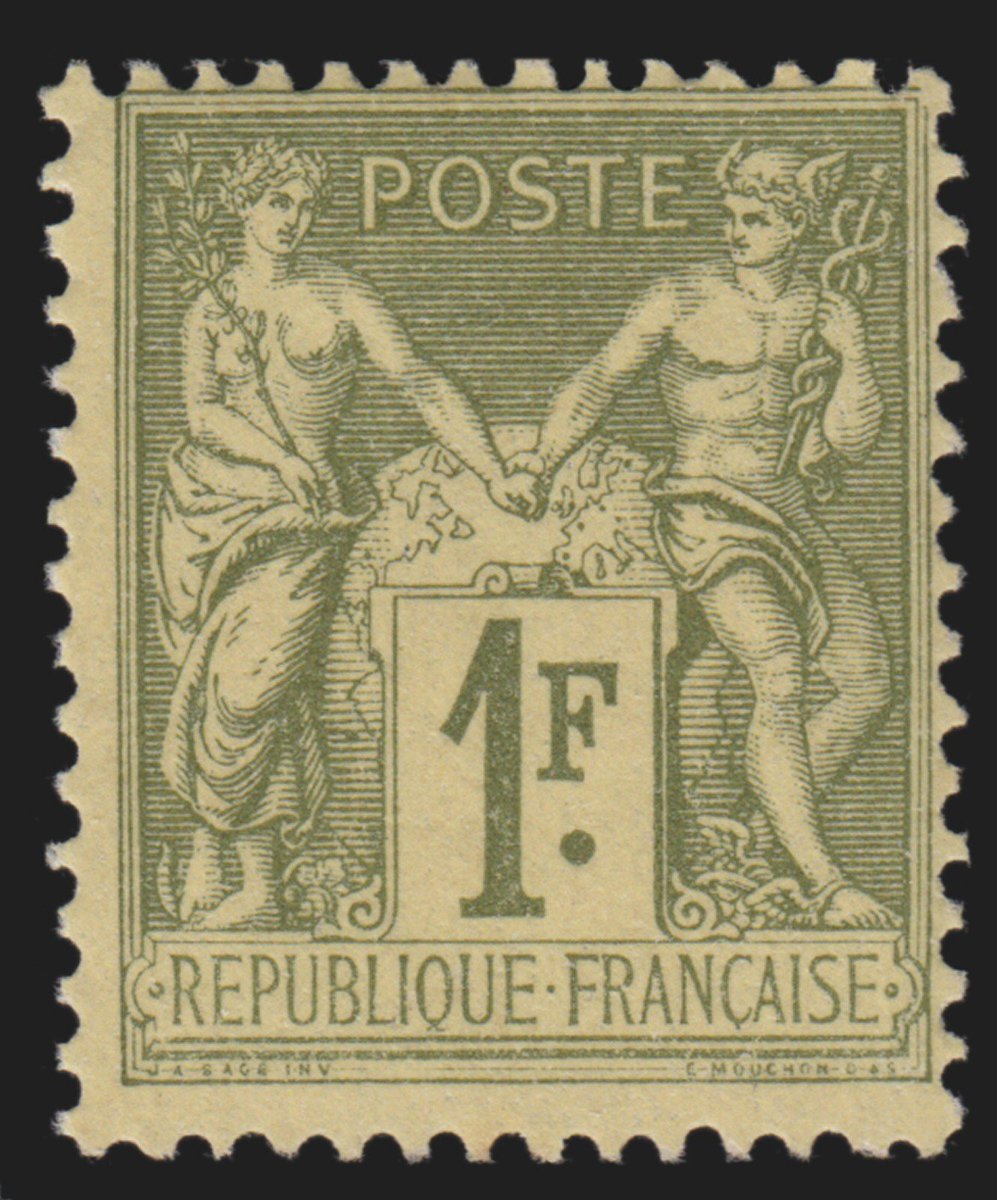 Philamurat's tweet photo. France 1883 - Sage 1fr olive-clair, Type II, neuf sans charnière - Yvert n° 82
https://t.co/yrfm7tIg9S
#philatelie #timbre #stamps #collection #catawiki https://t.co/qnyCwvEA6X