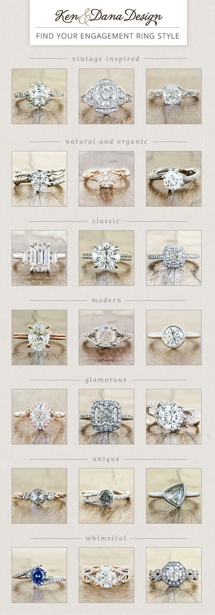 Which ring is your favorite style?Find your perfect #engagementring whether nature inspired, vintage, modern &amp; more. Future weddings in 2020 these are for you. 🙌🙌🙌❤️