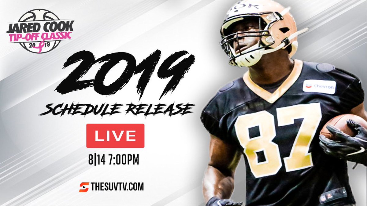 JCook87Classic's tweet photo. 🏀Tonight at 7 pm the 2019 @JCook87Classic schedule will be released!

🎙Join @NG_Hoops HC &amp; Event Director, @MDGarner5, and the @SUVtv staff, including @JHillsman, as they unveil this year’s matchups.

📺https://t.co/GloGmJxa0U

💰 We're fundraising for @KomenAtlanta once again https://t.co/BIVBpYyzvN