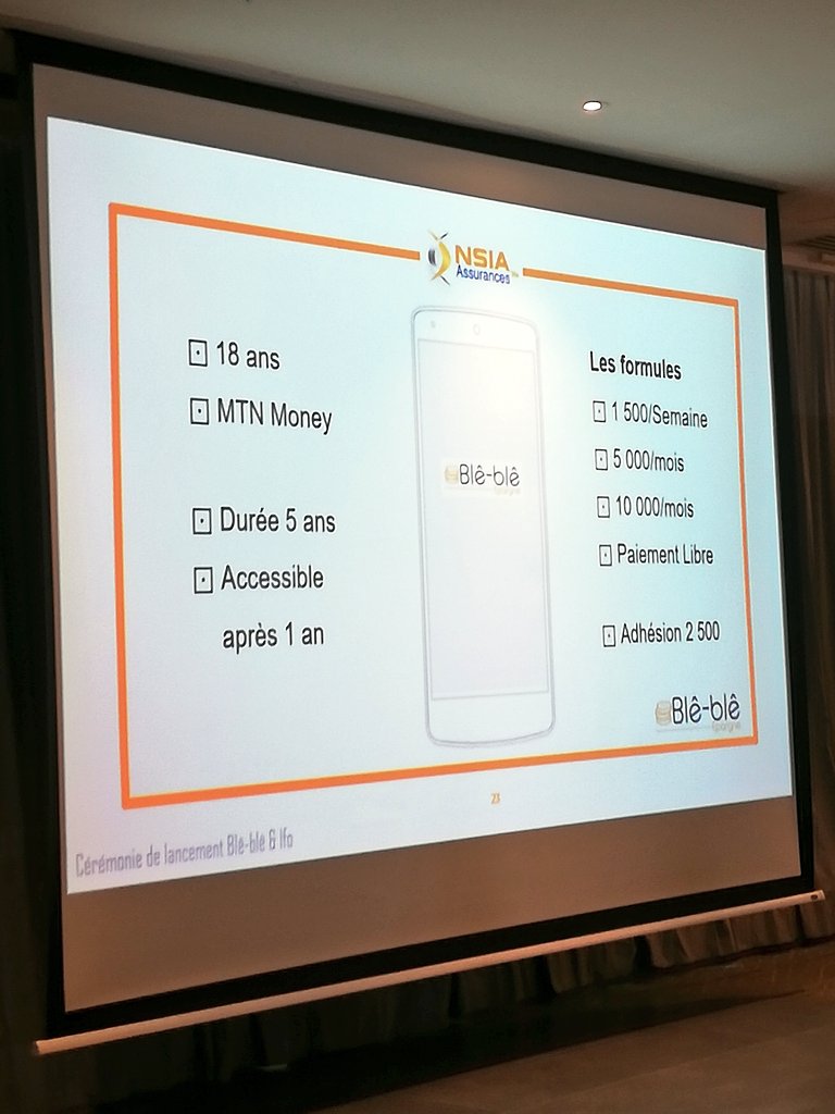 edithbrou's tweet photo. NSIA lance '' Blê-Blê '', une épargne via MTN money pour réaliser vos projets. Le principe est d'épargner au moins 1500 F/semaine. La durée est de 5 ans avec la possibilité de faire un retrait partiel après 1 an de cotisation. Le droit d'adhésion est de 2500 F CFA. #sponsored https://t.co/Ai1DS2I1uO
