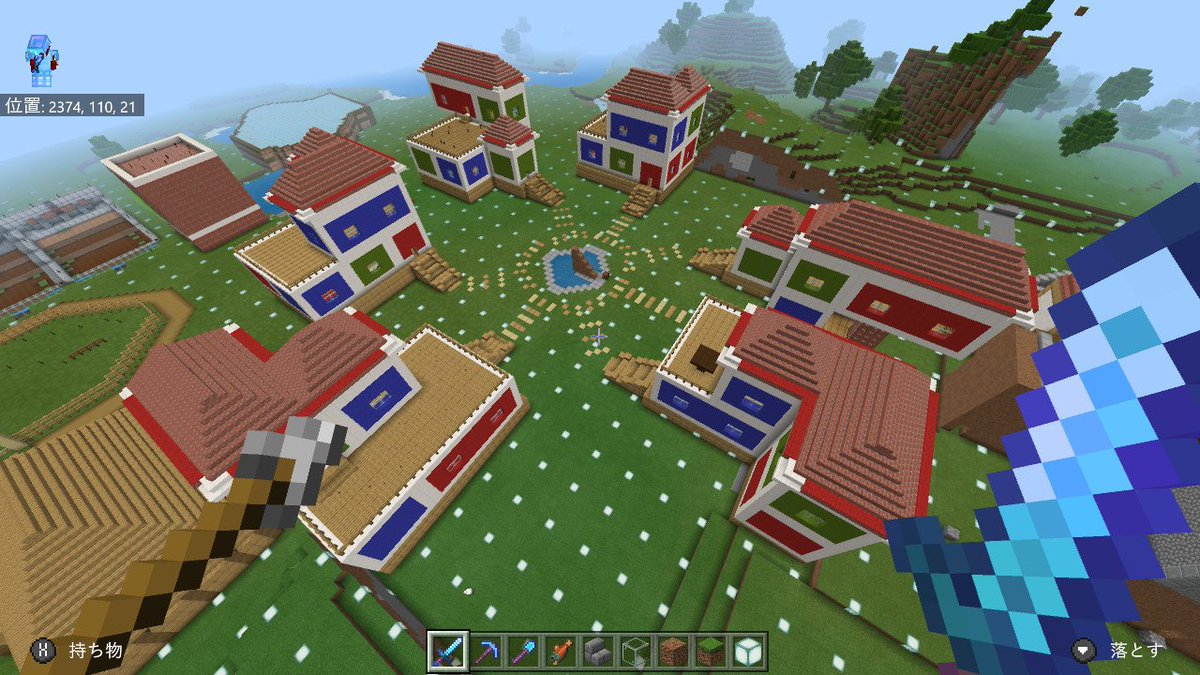 Akia U I ゼルダの伝説 カカリコ村 時のオカリナ ロンロン牧場 釣り堀 イチカラ村 ブレワイ 作りました Minecraft マイクラ マインクラフト Nintendoswitch